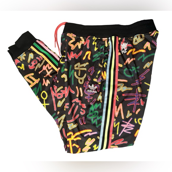 Adidas LoveUnites Unisex’s Graphic Joggers by Kris Andrew Small - Picture 8 of 10